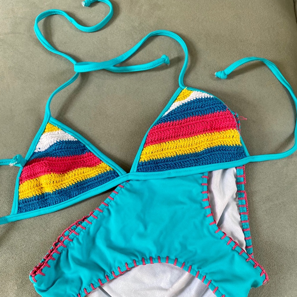 Girls Azul crocheted bikini